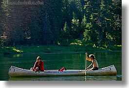 california, canoes, couples, horizontal, kings canyon, lakes, people, west coast, western usa, photograph
