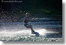 boys, california, horizontal, kings canyon, wakeboarding, waterskiing, west coast, western usa, photograph