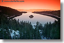 california, dusk, horizontal, lake tahoe, sunsets, tahoe, west coast, western usa, photograph