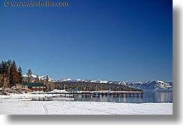 california, dock, horizontal, lake tahoe, lakes, scenics, snow, west coast, western usa, photograph