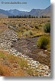 california, lee vining, mountains, stream, vertical, west coast, western usa, photograph