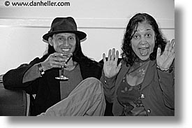 black and white, california, closing nite, couples, events, film festival, horizontal, marin, marin county, mill valley film festival, north bay, northern california, people, san francisco bay area, surprise, west coast, western usa, photograph