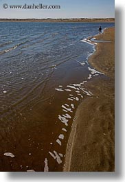 beaches, california, marin, marin county, north bay, northern california, people, silhouettes, vertical, water, west coast, western usa, photograph