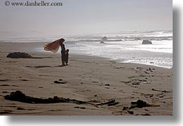 beaches, california, horizontal, jack jill, jills, marin, marin county, north bay, northern california, ocean, people, scarves, west coast, western usa, photograph