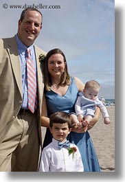 california, deirdre family, fathers, infant, marin, marin county, mothers, north bay, northern california, sons, stinson beach, vertical, wedding, west coast, western usa, photograph