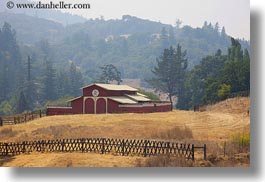 barn, buildings, california, hills, horizontal, mendocino, nature, scenics, west coast, western usa, photograph