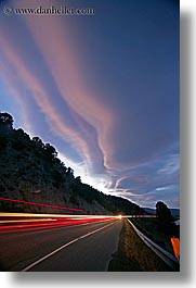 california, clouds, highways, lenticular, long exposure, mono lake, vertical, west coast, western usa, photograph