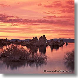 california, lakes, mono, mono lake, square format, sunrise, west coast, western usa, photograph