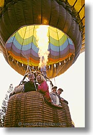 balloons, california, fire, napa, vertical, west coast, western usa, photograph