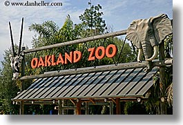 california, horizontal, oakland zoo, signs, west coast, western usa, photograph
