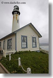 california, houses, lighthouses, pigeon point lighthouse, vertical, west coast, western usa, photograph