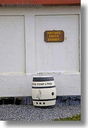 barrels, california, pigeon point lighthouse, signs, vertical, west coast, western usa, photograph