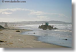 beaches, california, horizontal, nature, ocean, san diego, tractor, water, waves, west coast, western usa, photograph