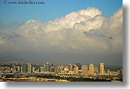california, cityscapes, clouds, cumulous, horizontal, san diego, west coast, western usa, photograph
