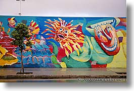 abstracts, california, horizontal, murals, san francisco, west coast, western usa, photograph