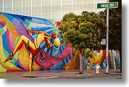 abstracts, california, horizontal, murals, san francisco, west coast, western usa, photograph