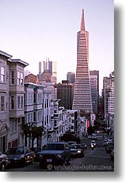buildings, california, san francisco, transamerica, vertical, west coast, western usa, photograph