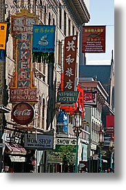 california, china town, chinese, san francisco, signs, vertical, west coast, western usa, photograph