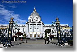 california, city hall, horizontal, lamp posts, san francisco, west coast, western usa, photograph