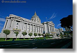 california, city hall, horizontal, san francisco, streets, west coast, western usa, photograph