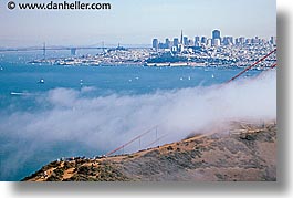 california, cityscapes, crowds, fog, horizontal, san francisco, views, west coast, western usa, photograph