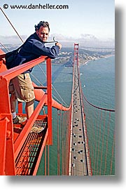bridge, california, dans, golden gate, national landmarks, petes, san francisco, tops, vertical, west coast, western usa, photograph