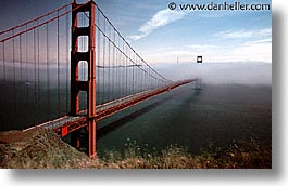 bridge, california, cars, golden gate, golden gate bridge, horizontal, national landmarks, san francisco, traffic, west coast, western usa, photograph