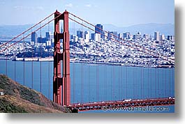 bridge, california, golden gate, golden gate bridge, horizontal, national landmarks, san francisco, west coast, western usa, photograph