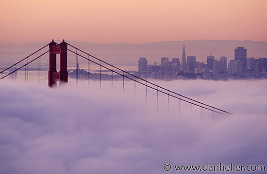 golden gate bridge fog. Fog on the Golden Gate Bridge