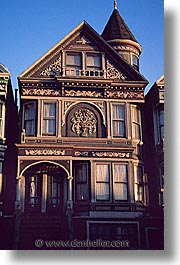 california, homes, san francisco, vertical, victorians, west coast, western usa, photograph