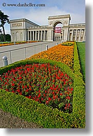 california, flowers, gardens, legion of honor, museums, san francisco, vertical, west coast, western usa, photograph