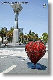 california, fran, hearts, san francisco, vertical, west coast, western usa, photograph