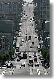 california, cars, san francisco, streets, traffic, vertical, west coast, western usa, photograph