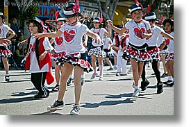 california, carnival, dancing, hearts, horizontal, people, private industry counsel, red, san francisco, west coast, western usa, youth opportunity, photograph