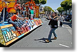 california, carnival, fans, floats, horizontal, people, private industry counsel, san francisco, west coast, western usa, yo sf, youth opportunity, photograph