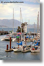 boats, california, piers, san francisco, vertical, west coast, western usa, wharf, photograph