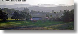 barn, buildings, california, horizontal, landscapes, panoramic, sonoma, west coast, western usa, photograph