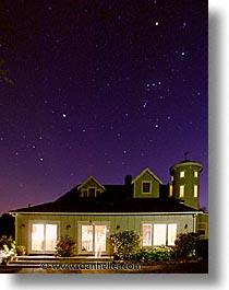 california, houses, long exposure, nite, northern california, sonoma, sonoma old, sonoma valley, vertical, west coast, western usa, wine country, photograph