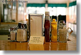 california, condiments, counter, diners, horizontal, virginia lakes, west coast, western usa, photograph