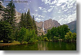 california, falls, horizontal, nature, rivers, water, waterfalls, west coast, western usa, yosemite, yosemite falls, photograph