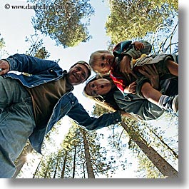 boys, california, childrens, clothes, dans, emotions, families, fathers, fisheye lens, happy, hats, jacks, jills, men, people, square format, toddlers, trees, upview, west coast, western usa, womens, yosemite, photograph