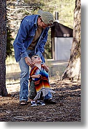 babies, boys, california, childrens, clothes, dans, families, fathers, hats, jacks, men, people, sunglasses, toddlers, vertical, west coast, western usa, yosemite, photograph