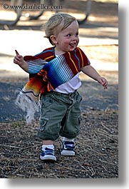 babies, boys, california, colorful, emotions, happy, jacks, laugh, people, poncho, toddlers, vertical, west coast, western usa, yosemite, photograph