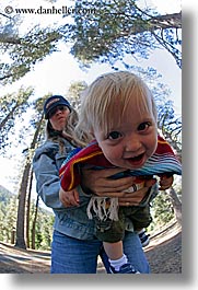 babies, boys, california, emotions, fisheye lens, happy, jack and jill, jacks, jills, laugh, mothers, people, toddlers, vertical, west coast, western usa, womens, yosemite, photograph
