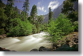 california, horizontal, long exposure, motion blur, rivers, rush, water, west coast, western usa, yosemite, photograph