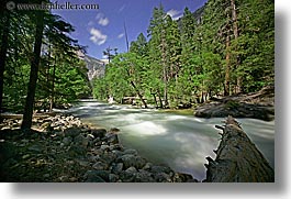 california, horizontal, logs, long exposure, motion blur, rivers, rushing, water, west coast, western usa, yosemite, photograph