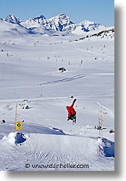 alberta, banff, canada, canadian rockies, mountains, snowboard, vertical, photograph
