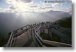 alberta, banff, canada, canadian rockies, horizontal, mountains, walkway, photograph