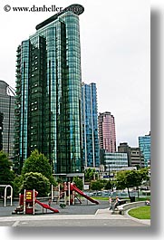 buildings, canada, colored, glasses, vancouver, vertical, photograph