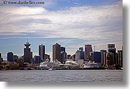 canada, cityscapes, cruise ships, horizontal, ports, vancouver, photograph